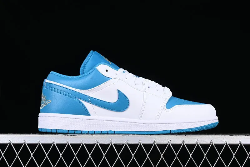 All categories Air Jordan Jordan series basketball shoes Air Jordan 1 Low Air Jordan 1 Low "Aquatone" AJ1 Joe 1 blue and white low-top cultural basketball shoes 553558-174